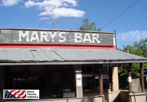 Mary's Bar in Cerrillos, New Mexico, on the Turquoise Trail